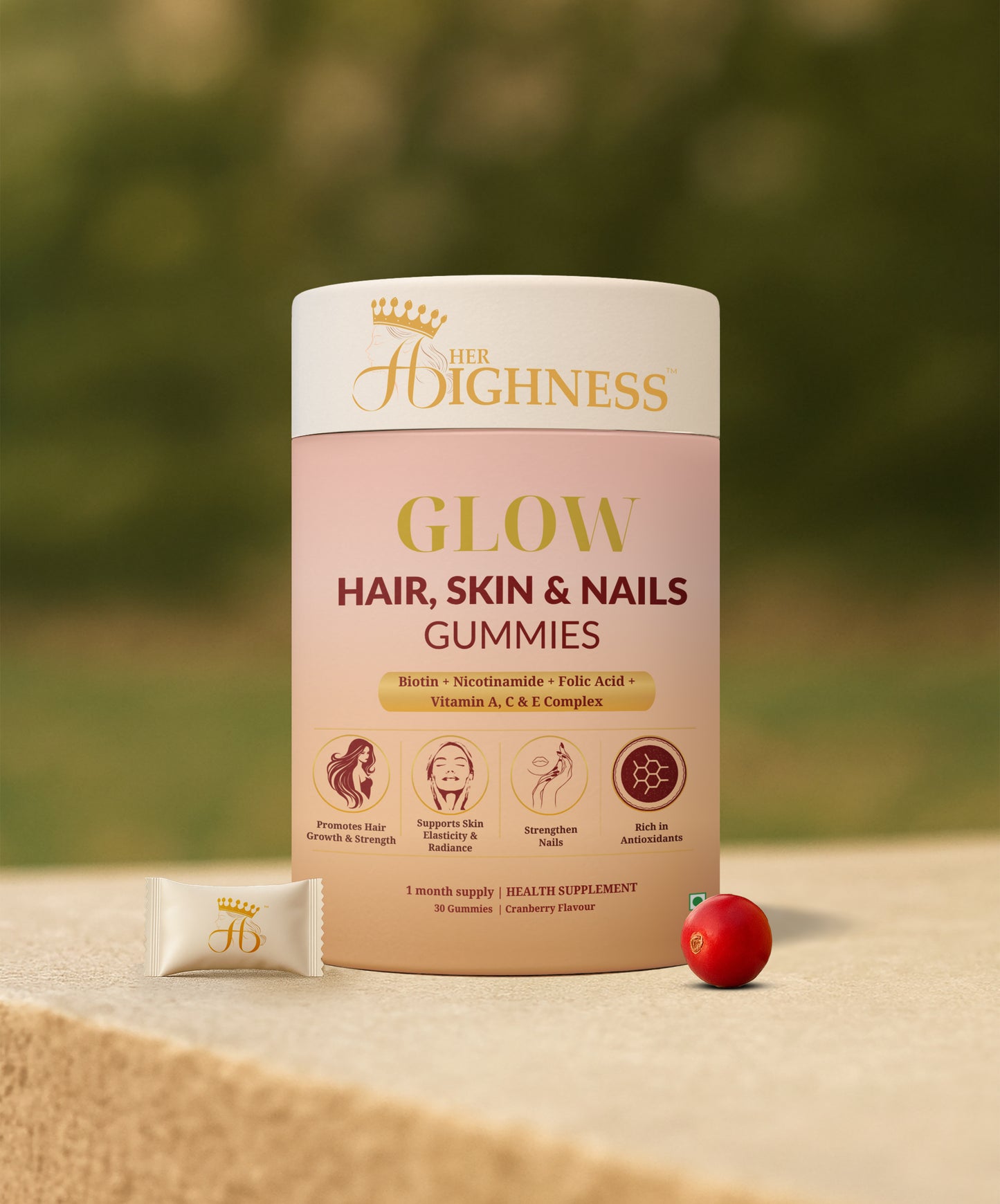 Glow Hair, Skin & Nails Gummies - PR